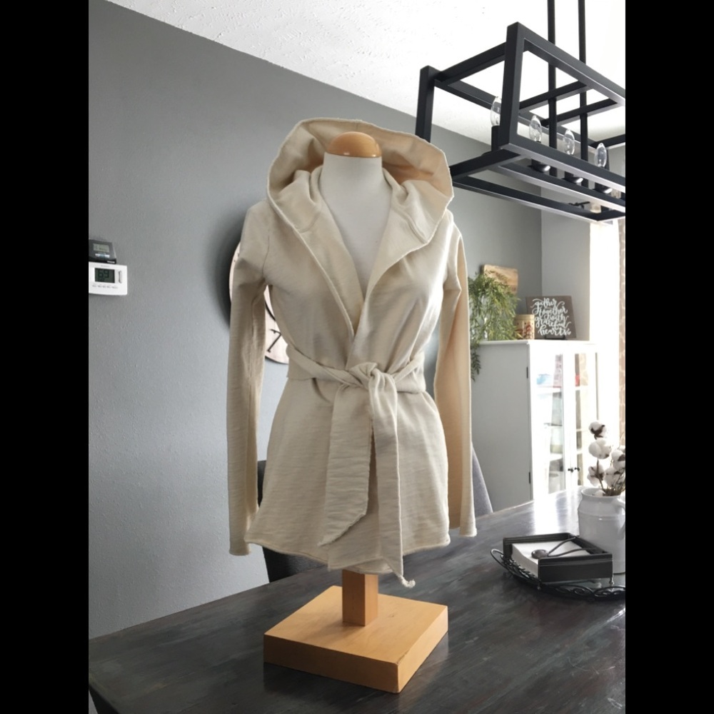 Lucky Brand Small Hooded Cardigan EUC